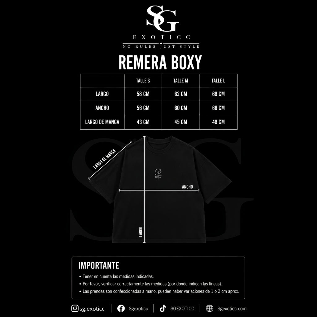 SG Remera Boxy - Diseños bordados