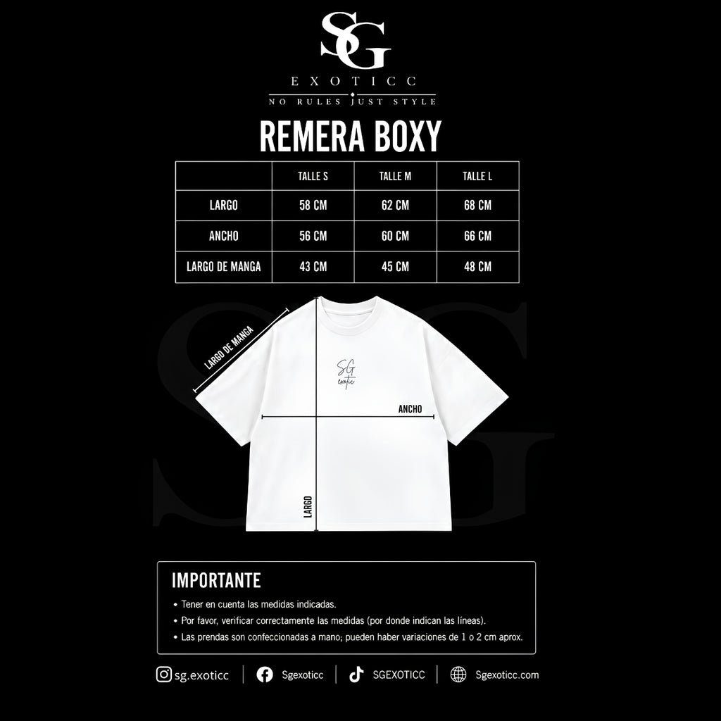 SG Remera Boxy (diseños bordados)