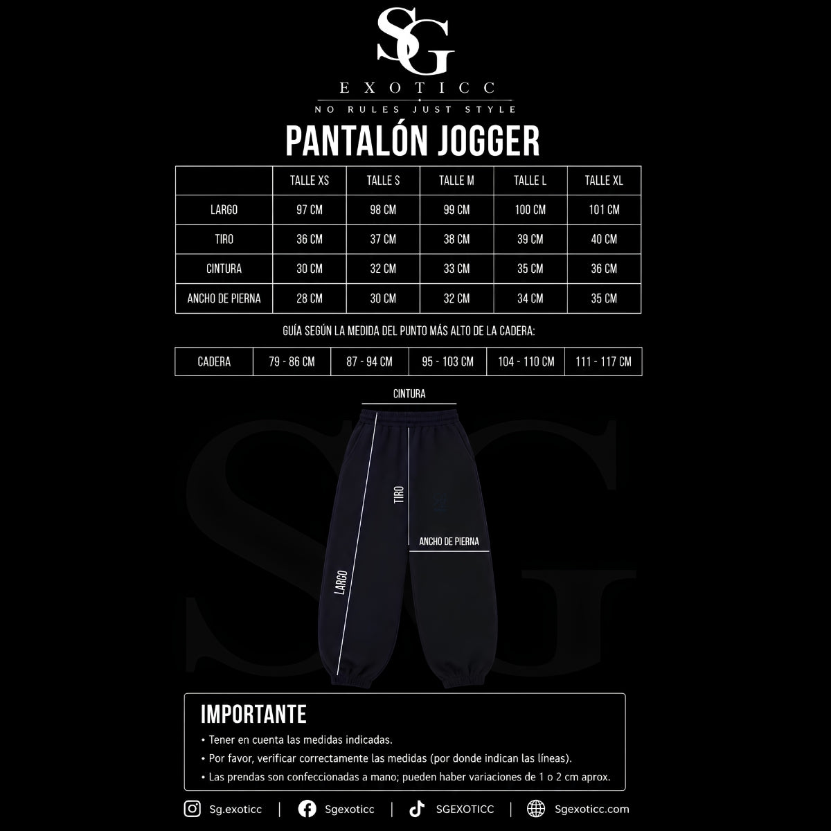 SG Pantalón Jogger Azul marino - logo Am