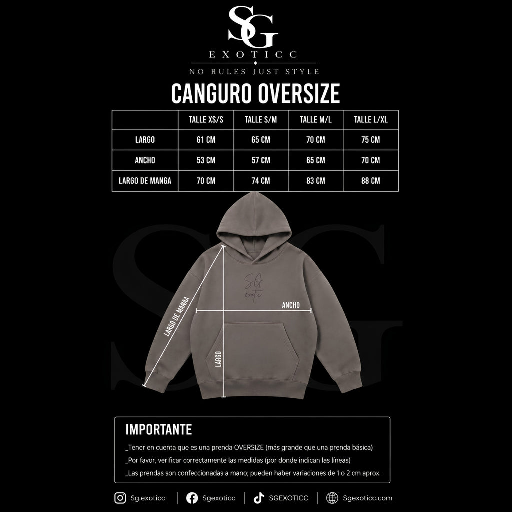 SG Hoodie Oversize grafito