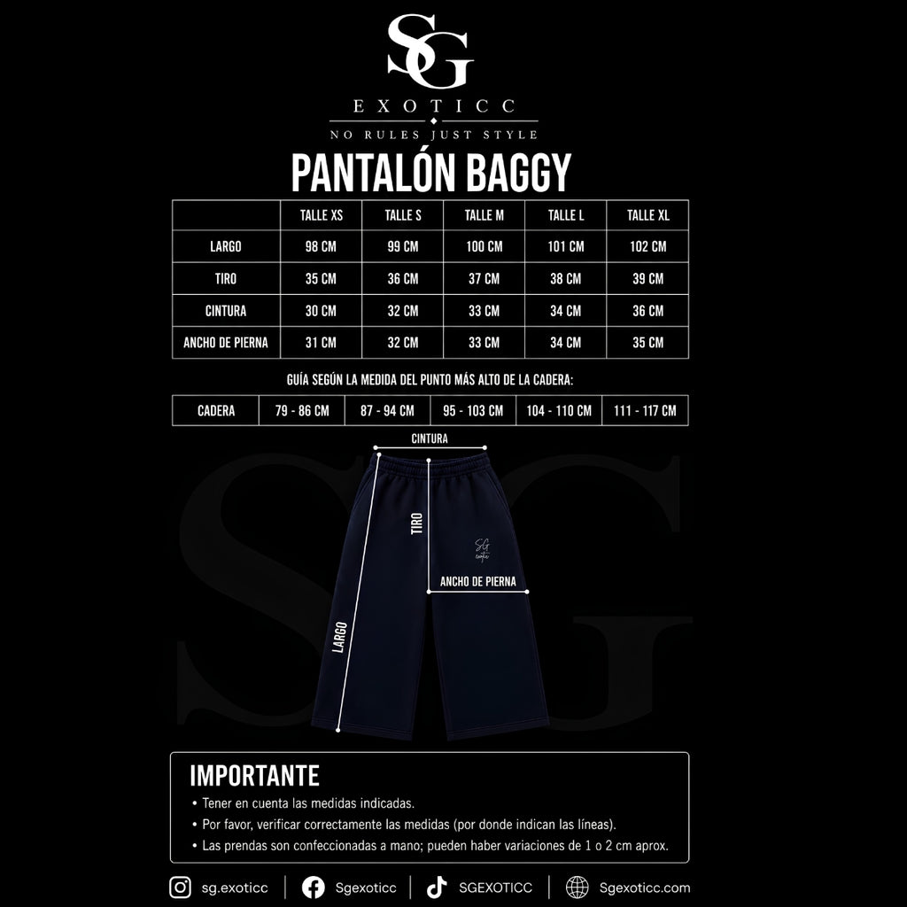 SG Pantalón Baggy - logo blanco